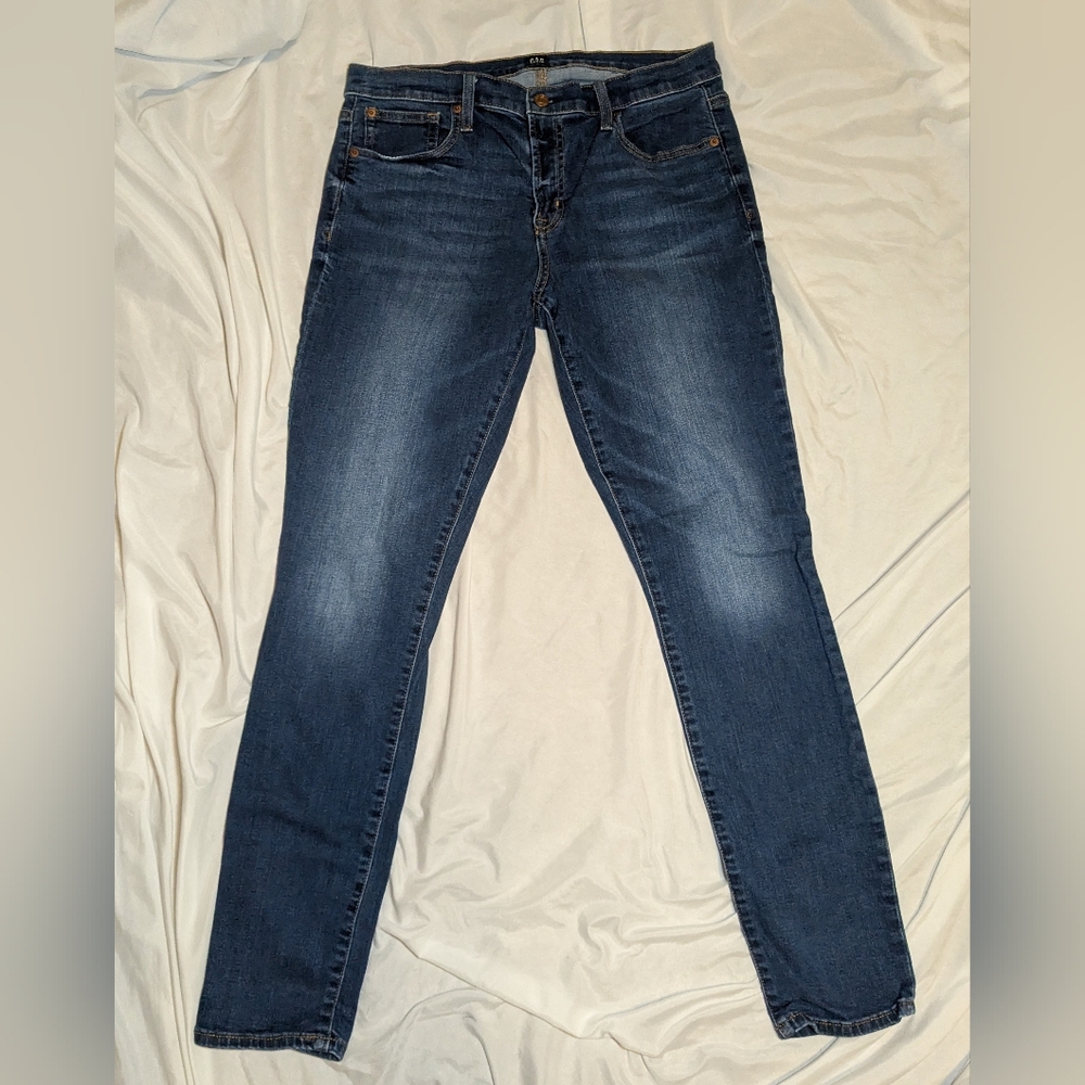 Gap Denim Women's Dark Wash True Skinny Jeans Size 32L